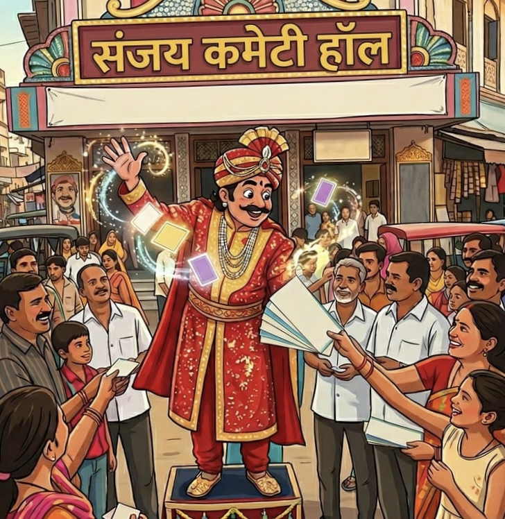 जादूगर बादशाह ने दिखाई बाजीगरी, अनुमति मिली नहीं, बांटने लगे टिकट – 17 अप्रैल को होना था उद्घाटन शो, मायूस होकर लौटे दर्शक